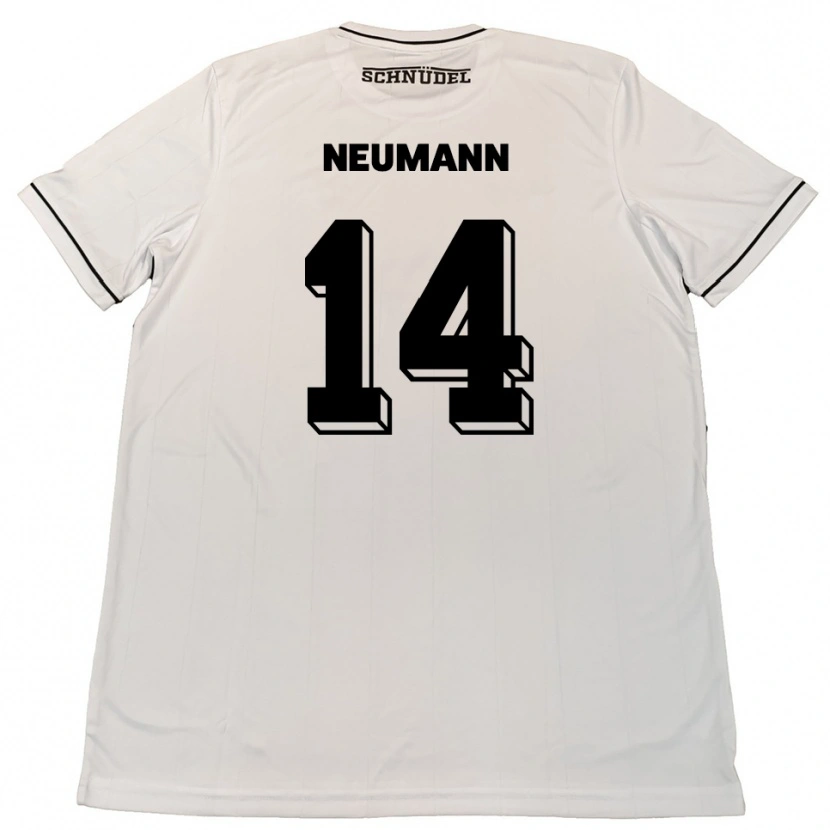 Danxen Kinderen Felix Neumann #14 Wit Zwart Uitshirt Uittenue 2025/26 T-Shirt