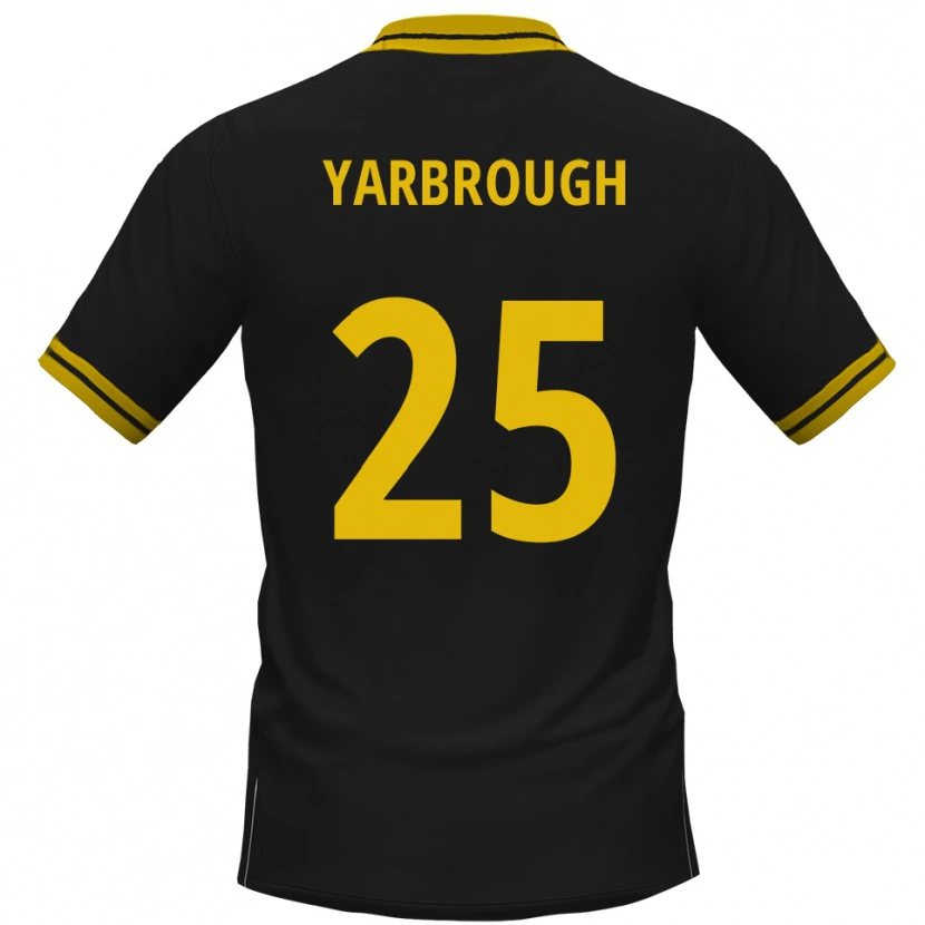 Danxen Kinderen Lamar Yarbrough #25 Zwart Geel Uitshirt Uittenue 2025/26 T-Shirt