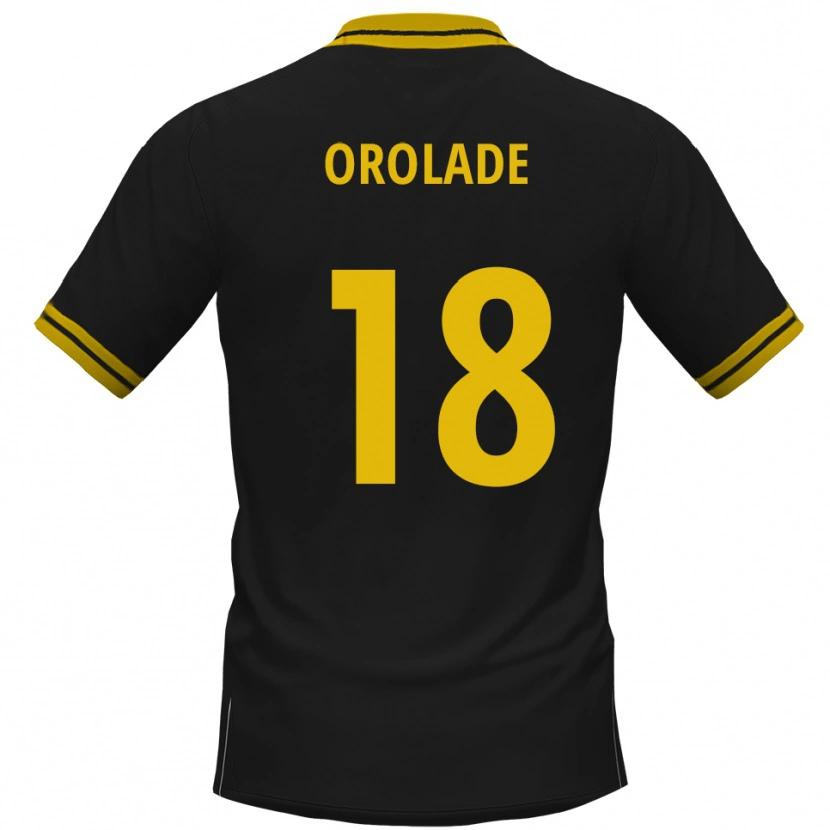 Danxen Kinderen Jolasonmi Orolade #18 Zwart Geel Uitshirt Uittenue 2025/26 T-Shirt