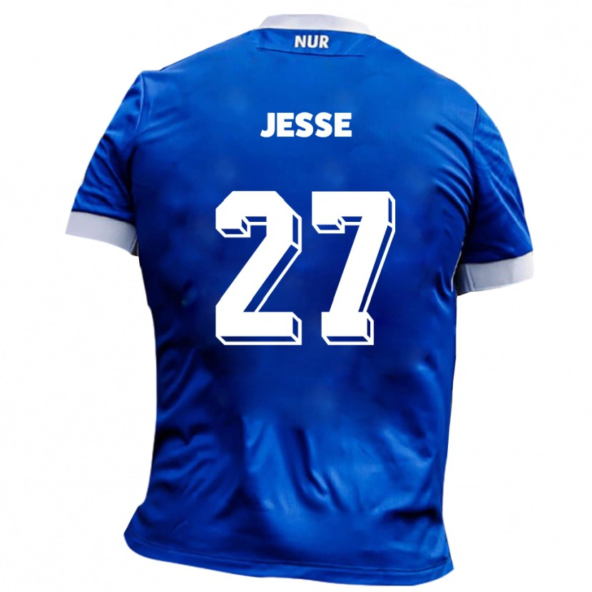 Danxen Kinderen Karl Jesse #27 Blauw Wit Uitshirt Uittenue 2025/26 T-Shirt