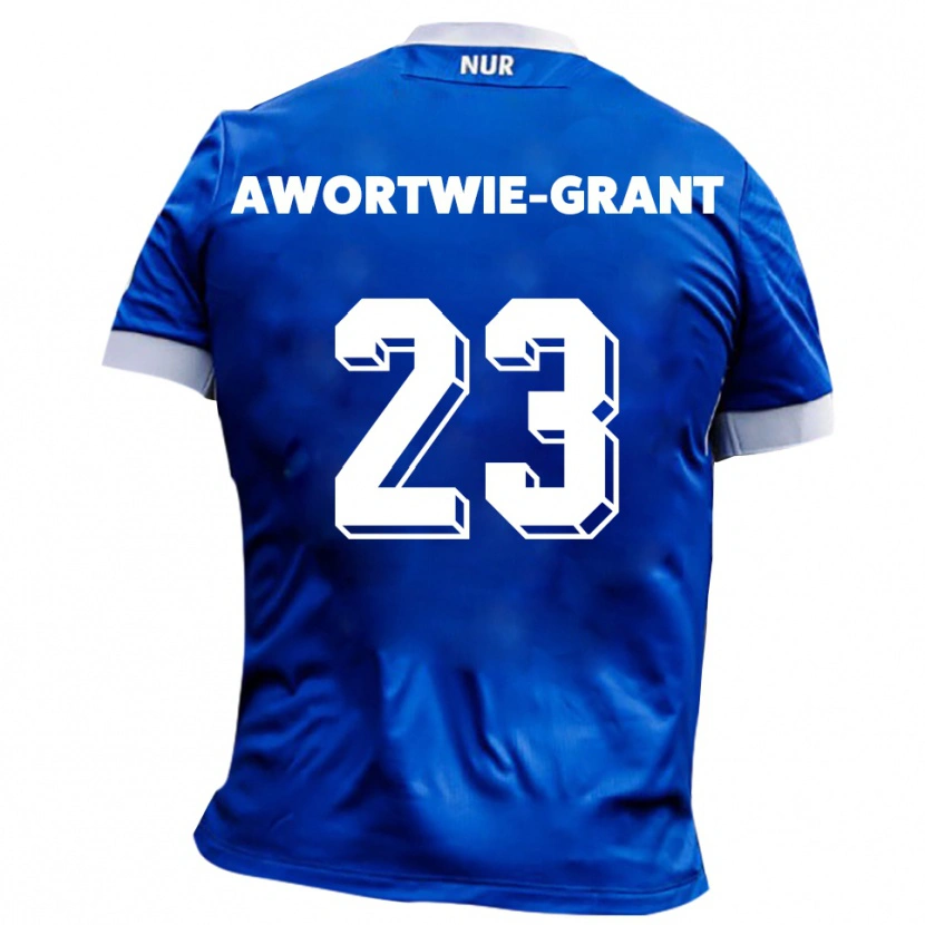 Danxen Kinderen Nyamekye Awortwie-Grant #23 Blauw Wit Uitshirt Uittenue 2025/26 T-Shirt