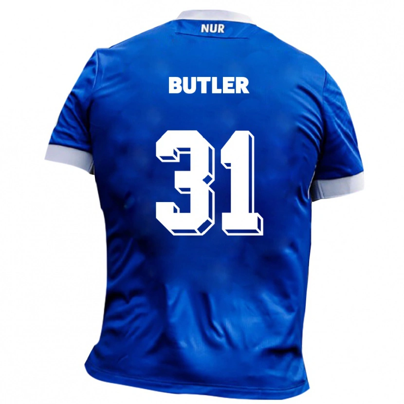 Danxen Kinderen Justin Butler #31 Blauw Wit Uitshirt Uittenue 2025/26 T-Shirt