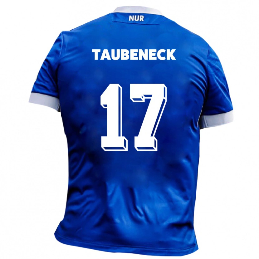 Danxen Kinderen Joey Taubeneck #17 Blauw Wit Uitshirt Uittenue 2025/26 T-Shirt