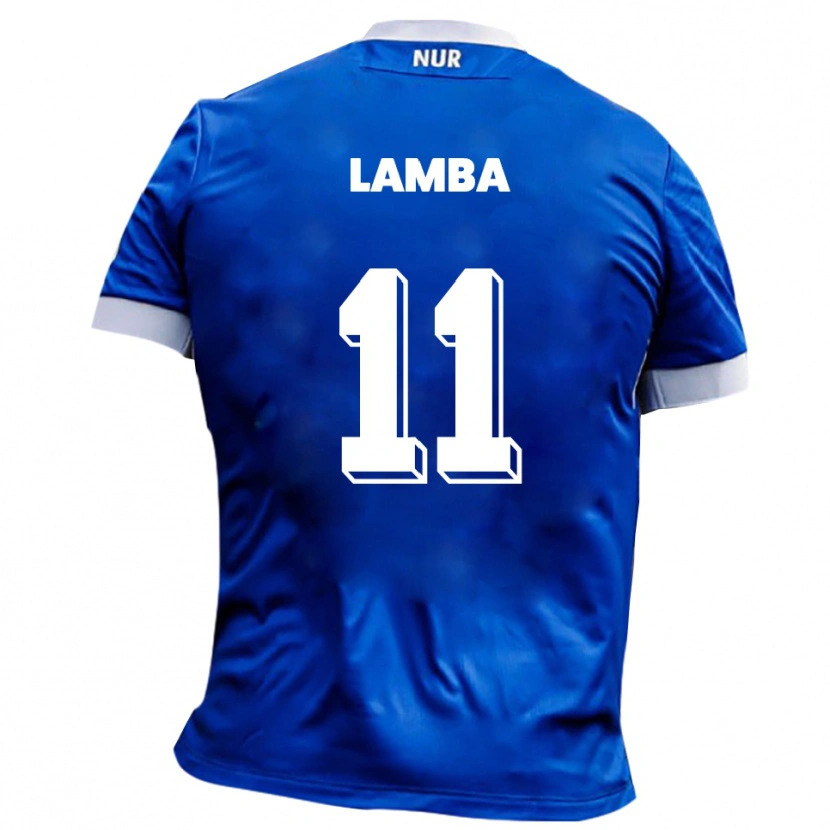 Danxen Kinderen Eusebe Lamba #11 Blauw Wit Uitshirt Uittenue 2025/26 T-Shirt
