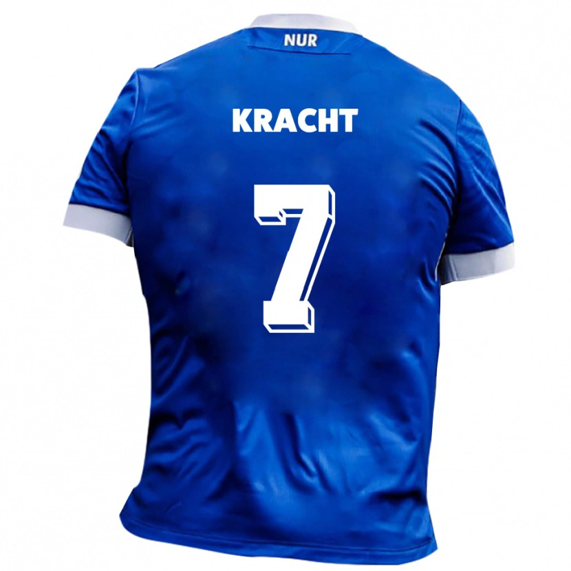 Danxen Kinderen Edwin Kracht #7 Blauw Wit Uitshirt Uittenue 2025/26 T-Shirt