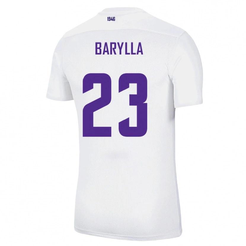 Danxen Kinderen Anthony Barylla #23 Wit Groen Uitshirt Uittenue 2025/26 T-Shirt