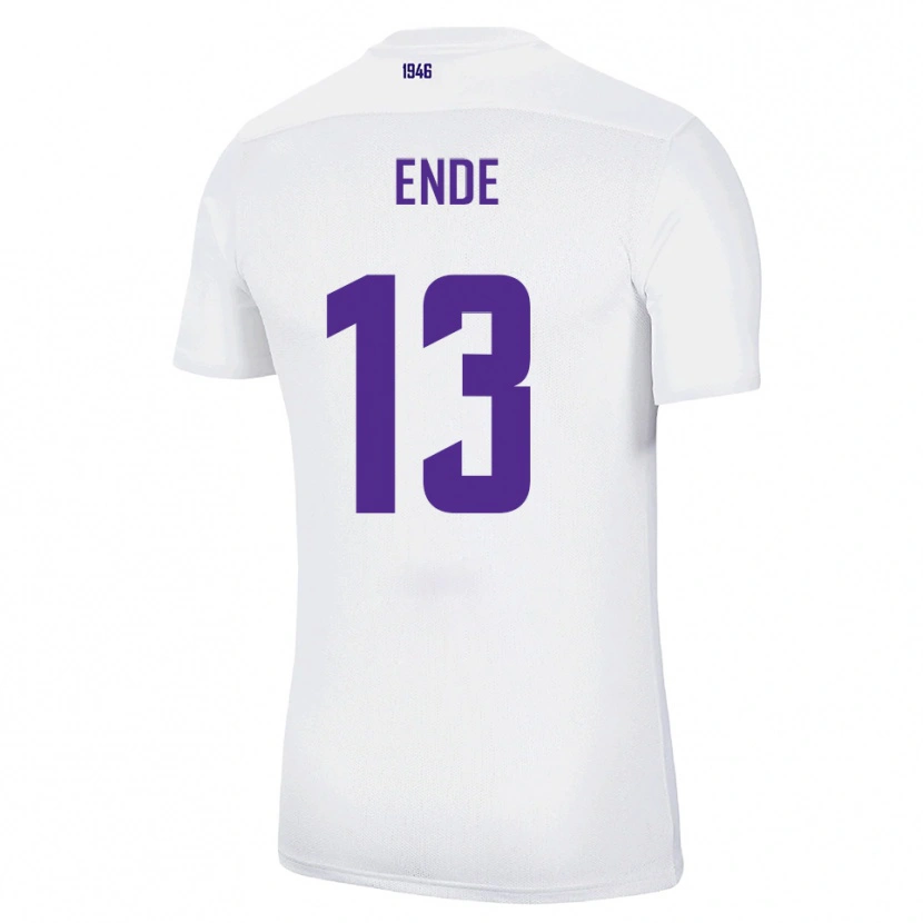 Danxen Kinderen Oskar Ende #13 Wit Groen Uitshirt Uittenue 2025/26 T-Shirt