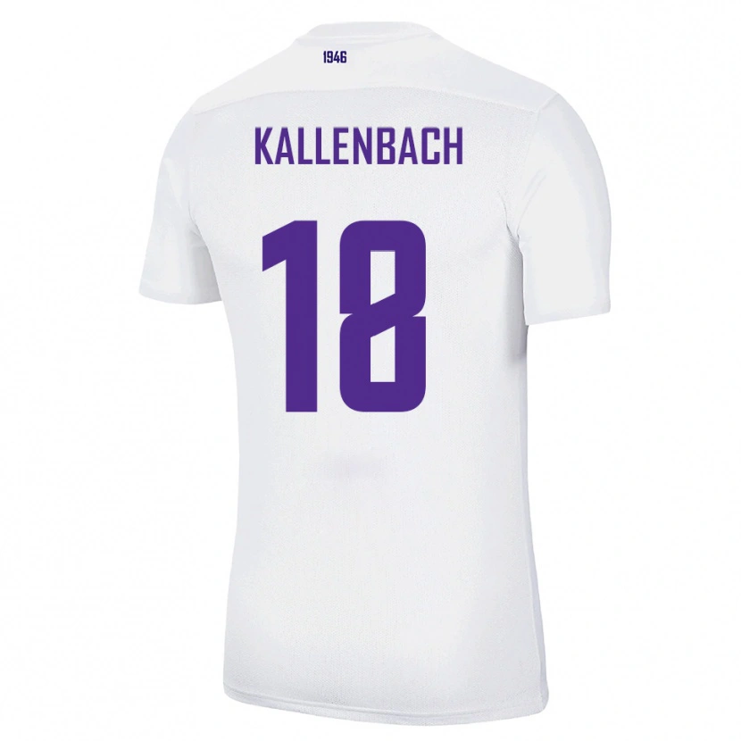 Danxen Kinderen William Kallenbach #18 Wit Groen Uitshirt Uittenue 2025/26 T-Shirt
