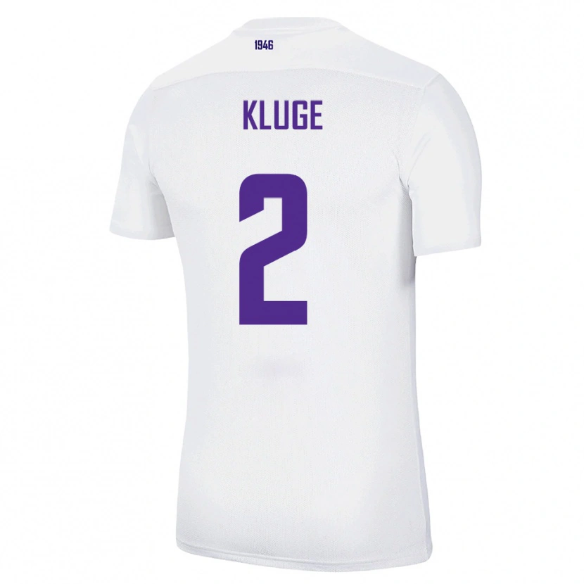 Danxen Kinderen Maximilian Kluge #2 Wit Groen Uitshirt Uittenue 2025/26 T-Shirt