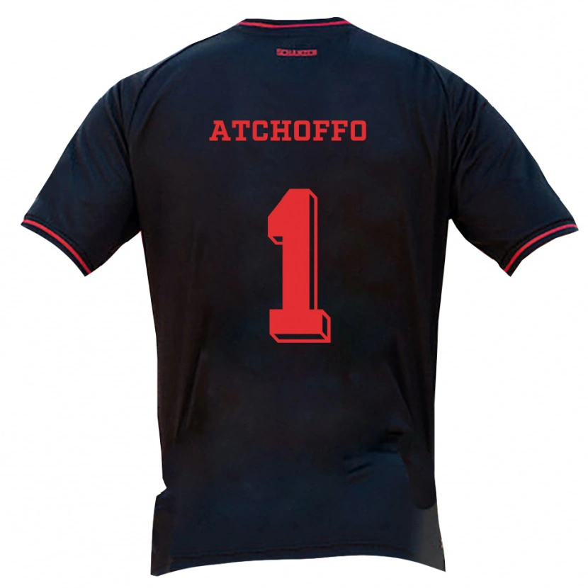 Danxen Kinderen Bryan Atchoffo #1 Zwart Rood Wit Uitshirt Uittenue 2025/26 T-Shirt