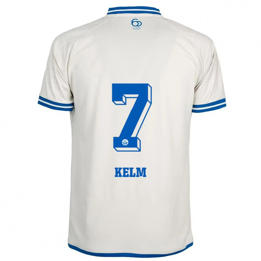 Danxen Kinderen Mattes Kelm #7 Wit Blauw Uitshirt Uittenue 2025/26 T-Shirt