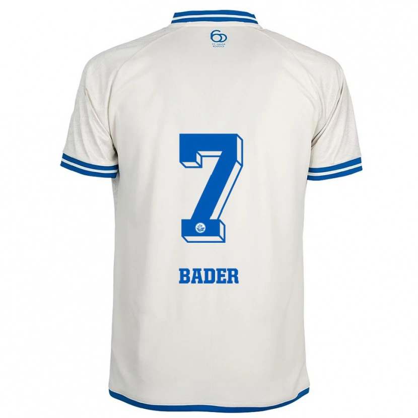 Danxen Kinderen Tom Bader #7 Wit Blauw Uitshirt Uittenue 2025/26 T-Shirt