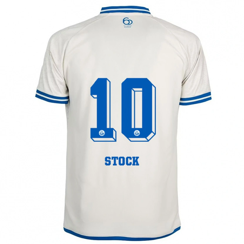 Danxen Kinderen Paul Stock #10 Wit Blauw Uitshirt Uittenue 2025/26 T-Shirt