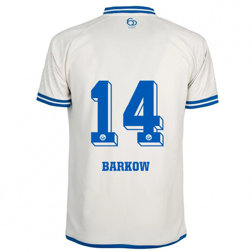 Danxen Kinderen Louis Barkow #14 Wit Blauw Uitshirt Uittenue 2025/26 T-Shirt