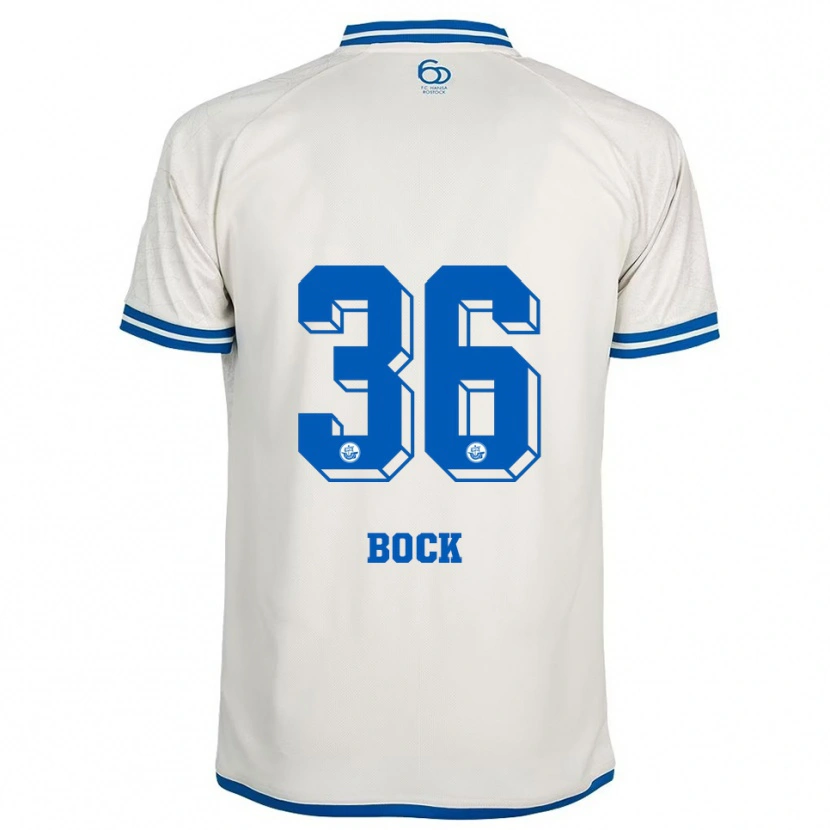 Danxen Kinderen Fiete Bock #36 Wit Blauw Uitshirt Uittenue 2025/26 T-Shirt