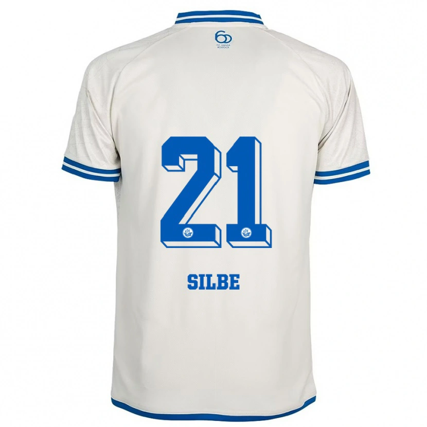 Danxen Kinderen Johanna Silbe #21 Wit Blauw Uitshirt Uittenue 2025/26 T-Shirt