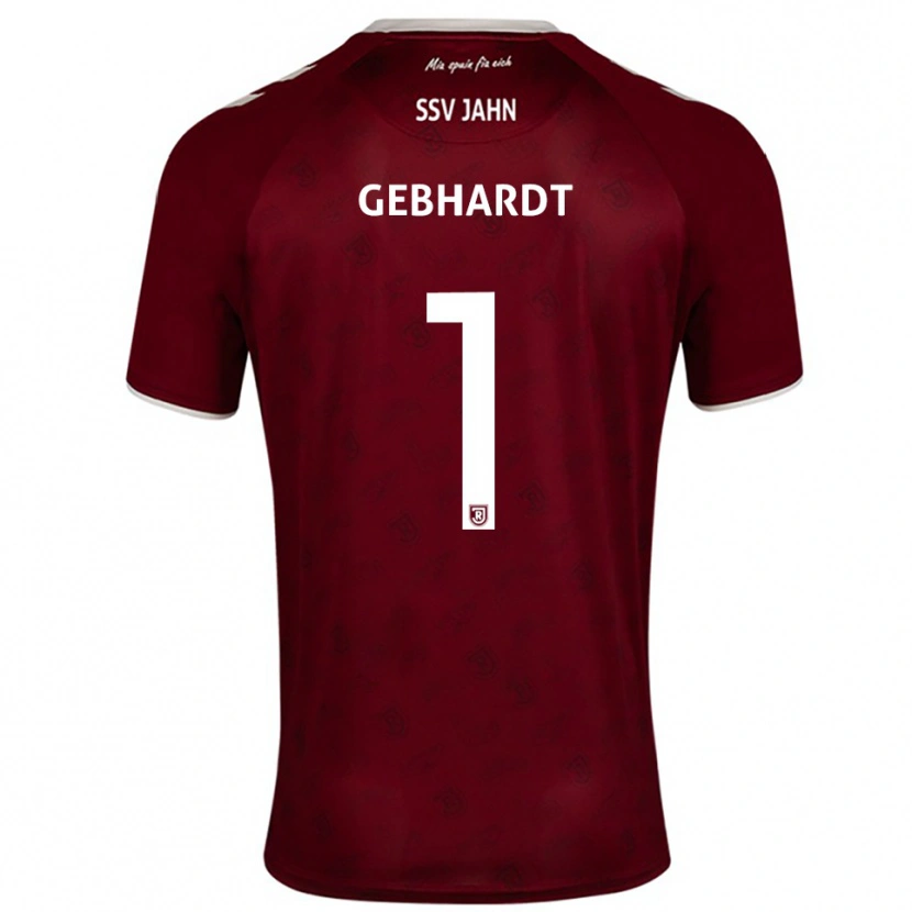 Danxen Kinderen Felix Gebhardt #1 Bordeaux Wit Uitshirt Uittenue 2025/26 T-Shirt