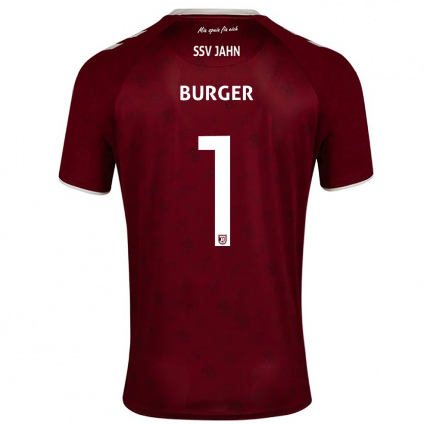 Danxen Kinderen Gabriel Burger #1 Bordeaux Wit Uitshirt Uittenue 2025/26 T-Shirt