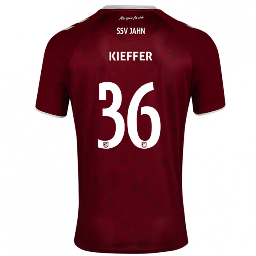 Danxen Kinderen Ben Kieffer #36 Bordeaux Wit Uitshirt Uittenue 2025/26 T-Shirt