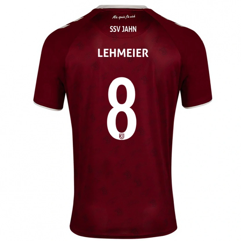Danxen Kinderen Joel Lehmeier #8 Bordeaux Wit Uitshirt Uittenue 2025/26 T-Shirt