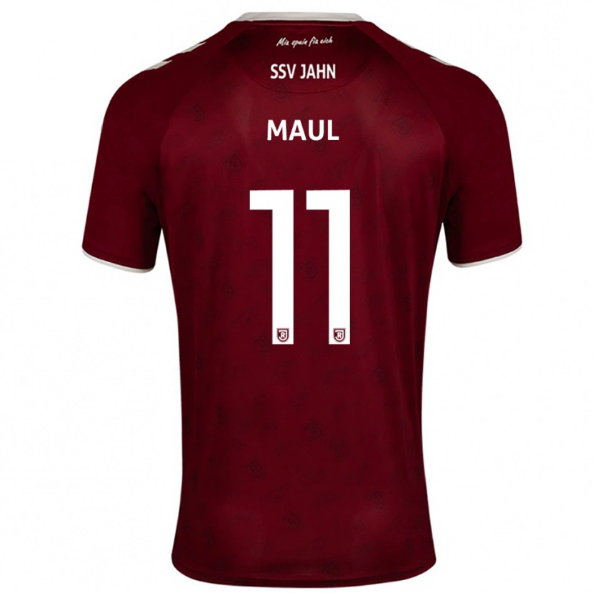Danxen Kinderen Marco Maul #11 Bordeaux Wit Uitshirt Uittenue 2025/26 T-Shirt