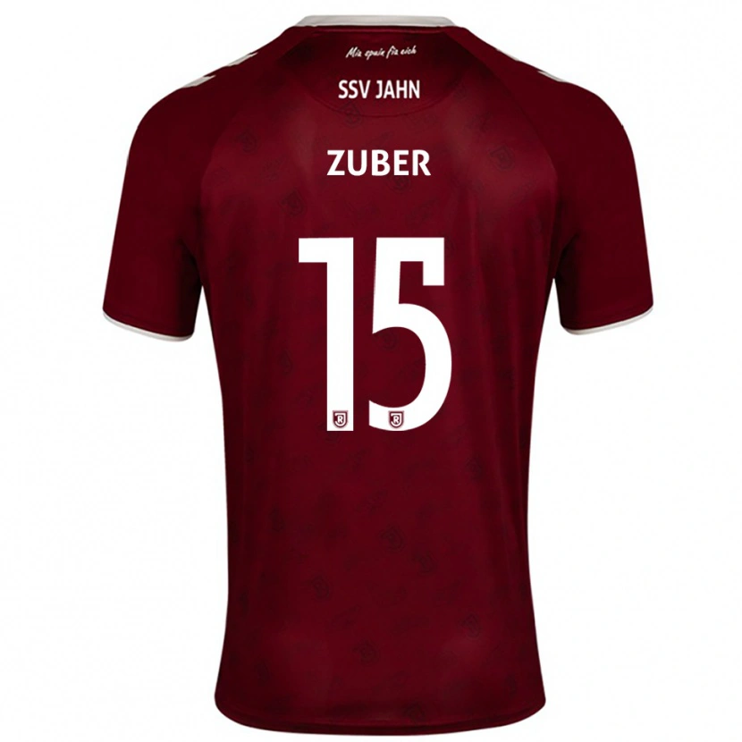 Danxen Kinderen Samuel Zuber #15 Bordeaux Wit Uitshirt Uittenue 2025/26 T-Shirt