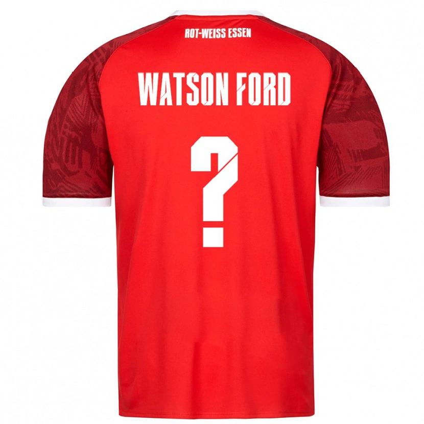 Danxen Kinderen Rawley Watson Ford #0 Rood Bordeaux Wit Uitshirt Uittenue 2025/26 T-Shirt