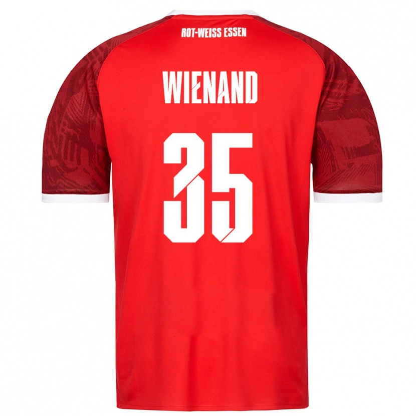 Danxen Kinderen Felix Wienand #35 Rood Bordeaux Wit Uitshirt Uittenue 2025/26 T-Shirt