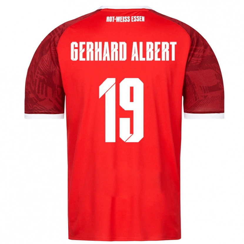 Danxen Kinderen Naufal Driss Gerhard Albert #19 Rood Bordeaux Wit Uitshirt Uittenue 2025/26 T-Shirt