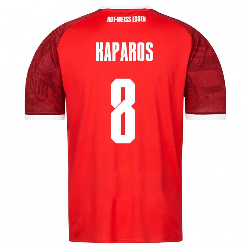 Danxen Kinderen Jimmy Kaparos #8 Rood Bordeaux Wit Uitshirt Uittenue 2025/26 T-Shirt
