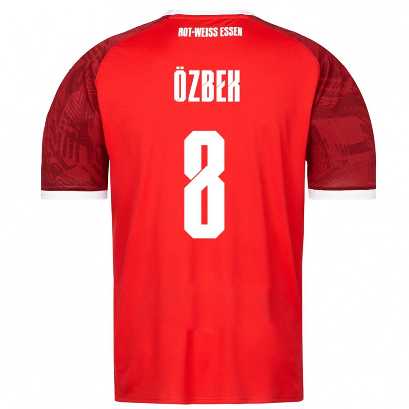 Danxen Kinderen Boran Özbek #8 Rood Bordeaux Wit Uitshirt Uittenue 2025/26 T-Shirt