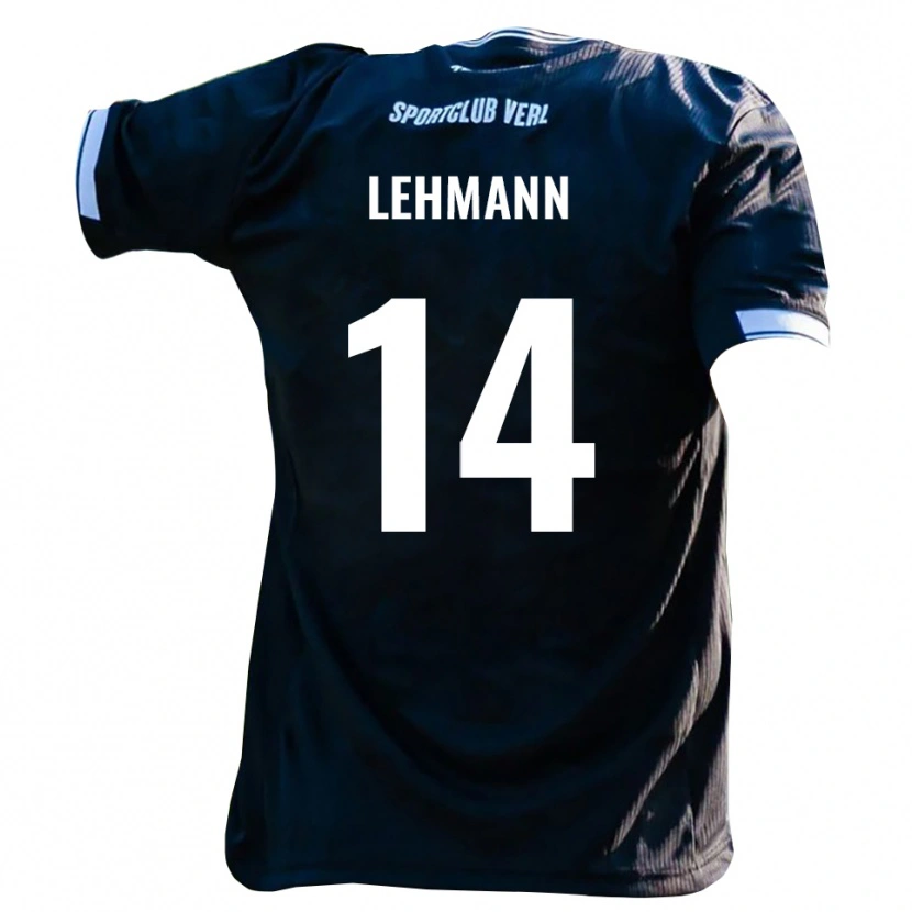 Danxen Kinderen Paul Lehmann #14 Zwart Wit Uitshirt Uittenue 2025/26 T-Shirt