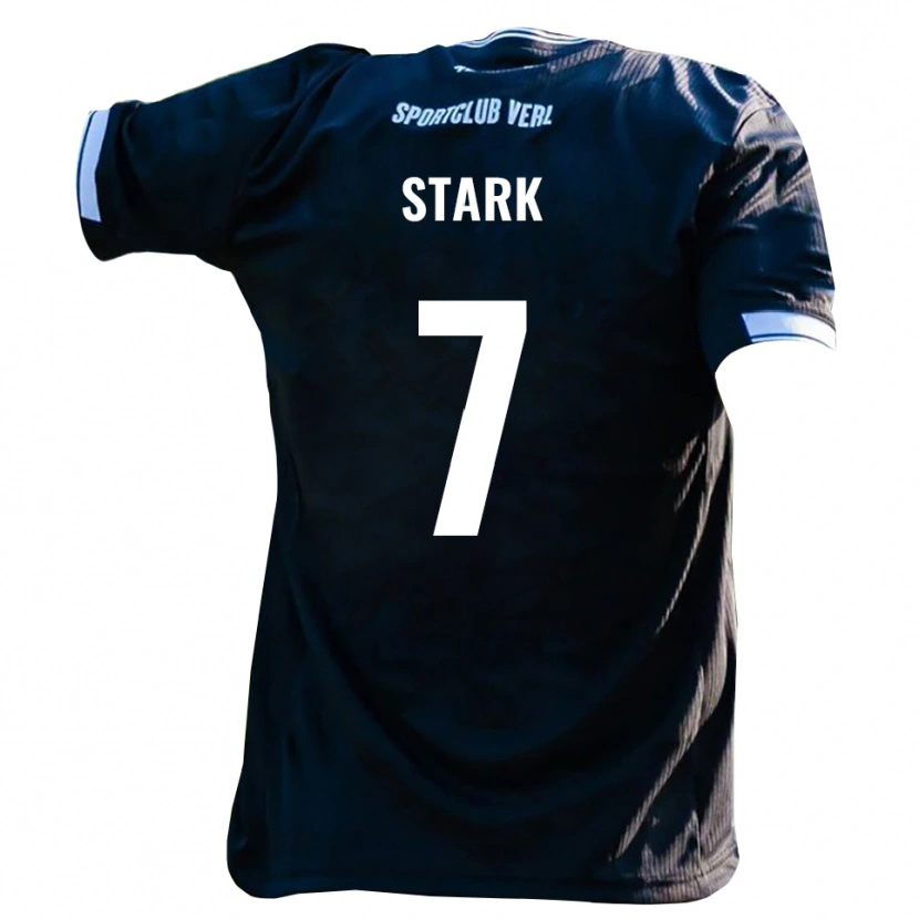 Danxen Kinderen Julian Stark #7 Zwart Wit Uitshirt Uittenue 2025/26 T-Shirt