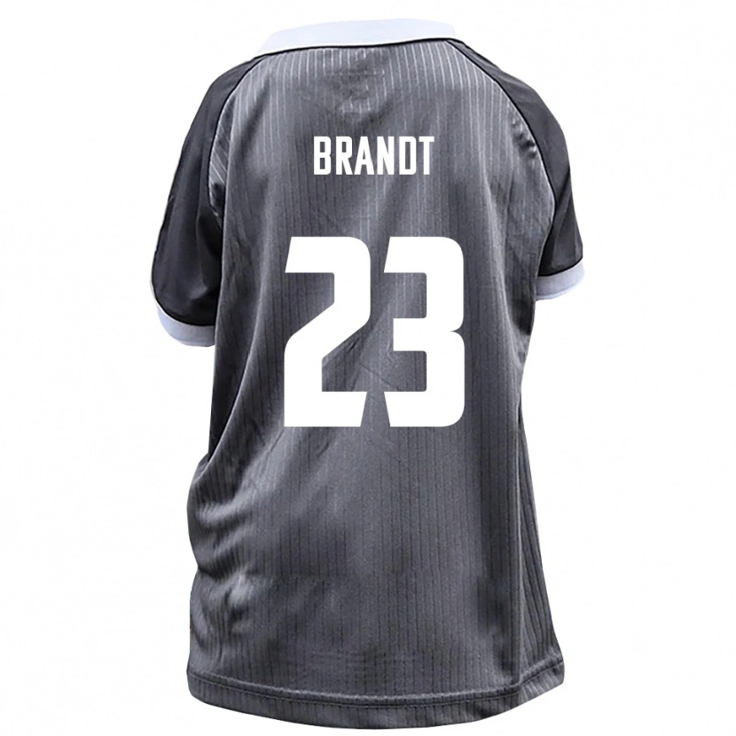 Danxen Kinderen Max Brandt #23 Grijs Wit Uitshirt Uittenue 2025/26 T-Shirt