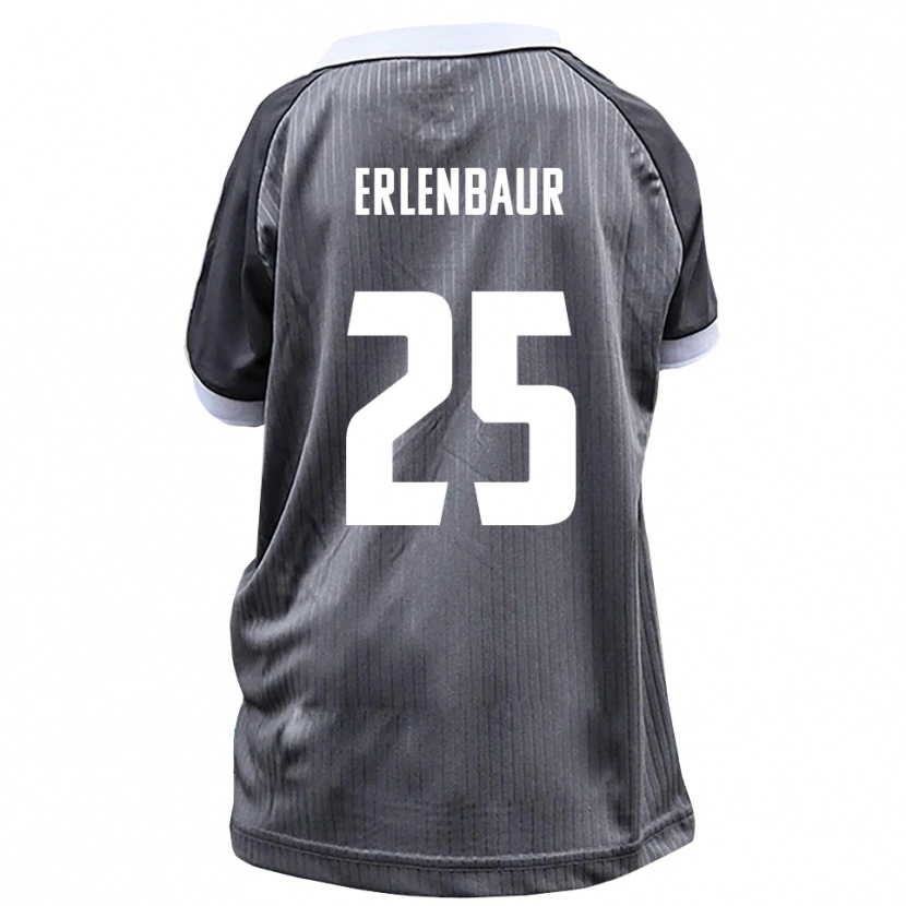 Danxen Kinderen Johannes Erlenbaur #25 Grijs Wit Uitshirt Uittenue 2025/26 T-Shirt