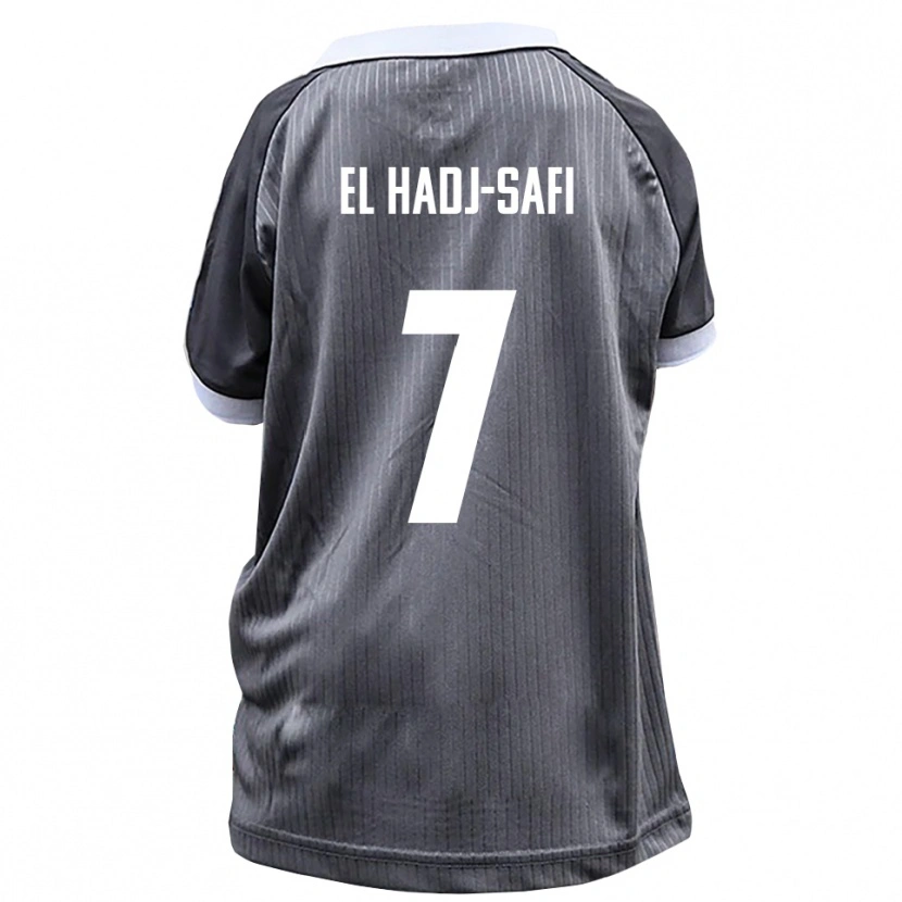 Danxen Kinderen Iljas El Hadj-Safi #7 Grijs Wit Uitshirt Uittenue 2025/26 T-Shirt