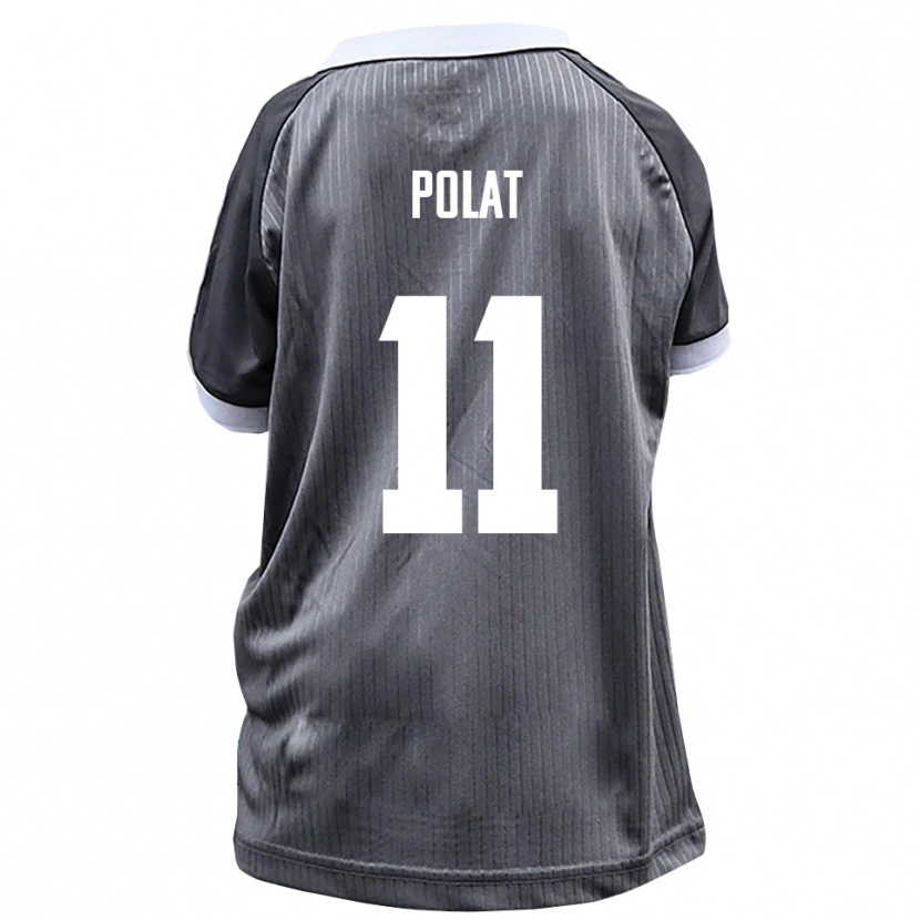 Danxen Kinderen Yalcin Polat #11 Grijs Wit Uitshirt Uittenue 2025/26 T-Shirt