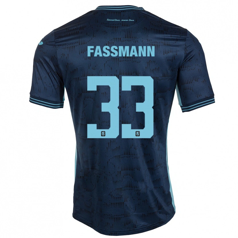 Danxen Kinderen Lasse Faßmann #33 Koningsblauw Uitshirt Uittenue 2025/26 T-Shirt