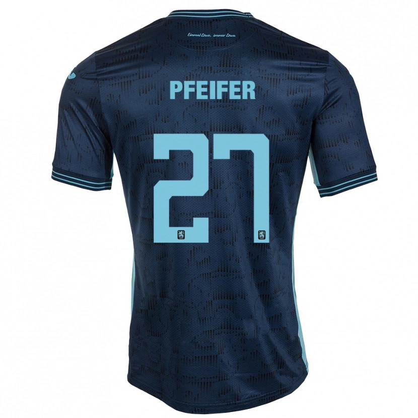 Danxen Kinderen Manuel Pfeifer #27 Koningsblauw Uitshirt Uittenue 2025/26 T-Shirt