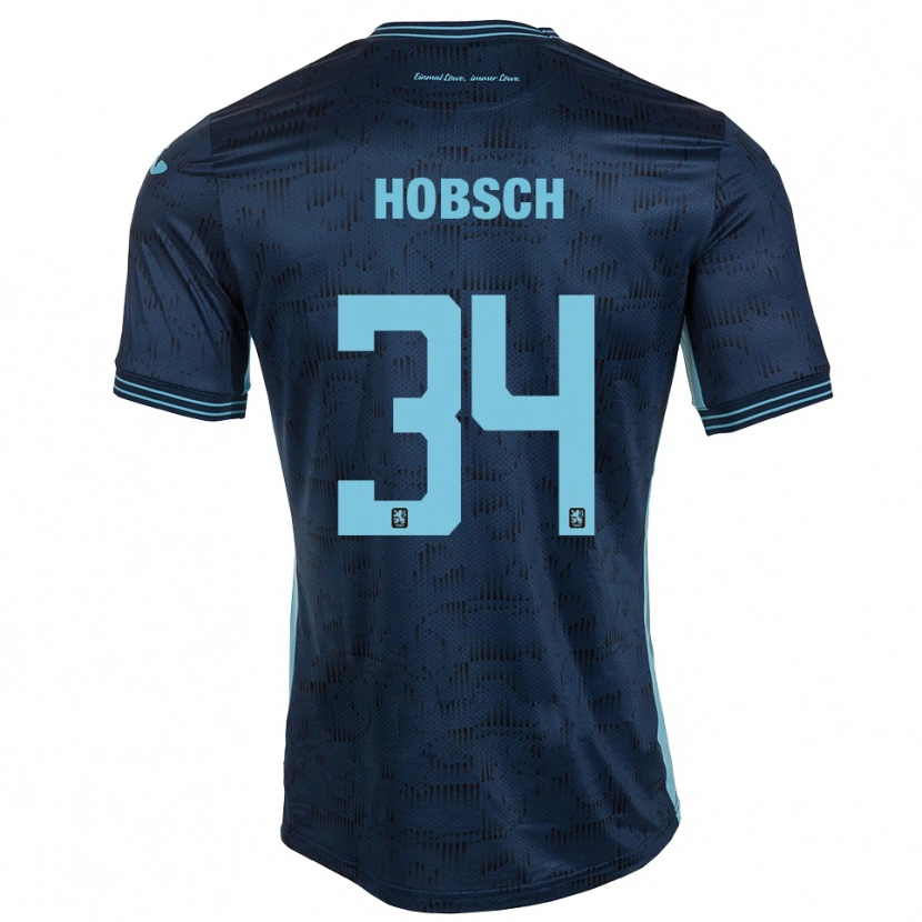 Danxen Kinderen Patrick Hobsch #34 Koningsblauw Uitshirt Uittenue 2025/26 T-Shirt