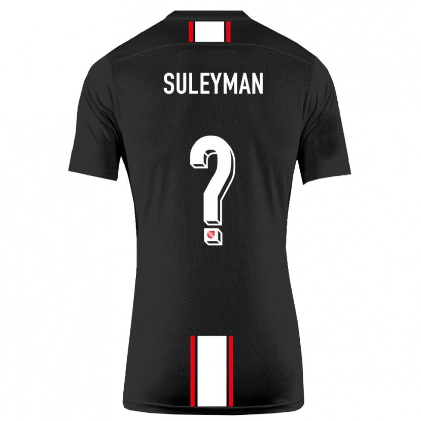 Danxen Kinderen Dildar-Diego Suleyman #0 Zwart Wit Uitshirt Uittenue 2025/26 T-Shirt