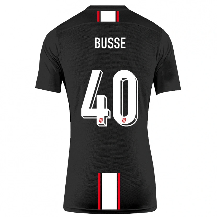 Danxen Kinderen Jonah Busse #40 Zwart Wit Uitshirt Uittenue 2025/26 T-Shirt
