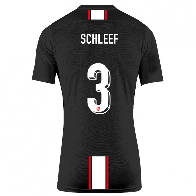 Danxen Kinderen Marco Schleef #3 Zwart Wit Uitshirt Uittenue 2025/26 T-Shirt