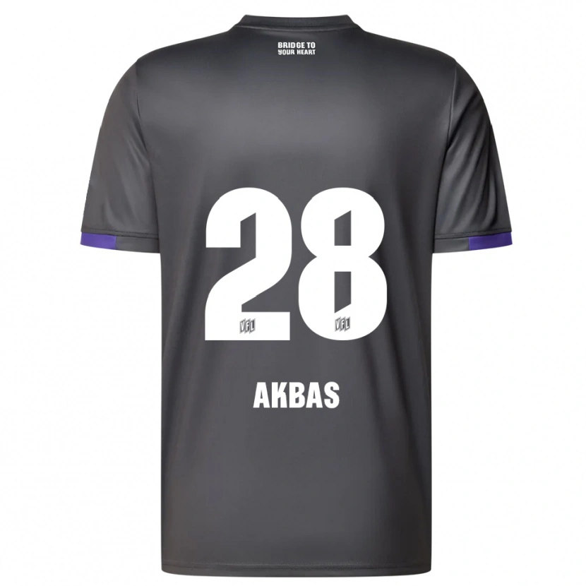 Danxen Kinderen Can Akbas #28 Grijs Paars Uitshirt Uittenue 2025/26 T-Shirt