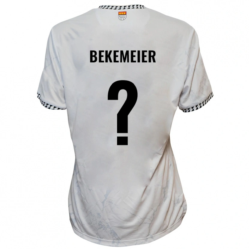 Danxen Kinderen Carolin Bekemeier #0 Wit Zwart Uitshirt Uittenue 2025/26 T-Shirt