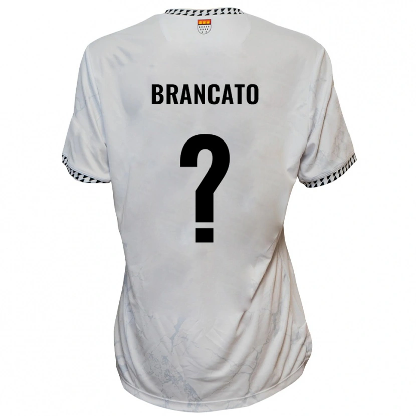 Danxen Kinderen Elisea Brancato #0 Wit Zwart Uitshirt Uittenue 2025/26 T-Shirt