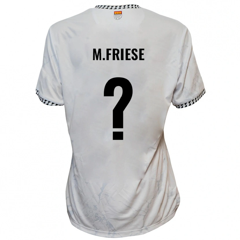Danxen Kinderen Lara Maria Friese #0 Wit Zwart Uitshirt Uittenue 2025/26 T-Shirt