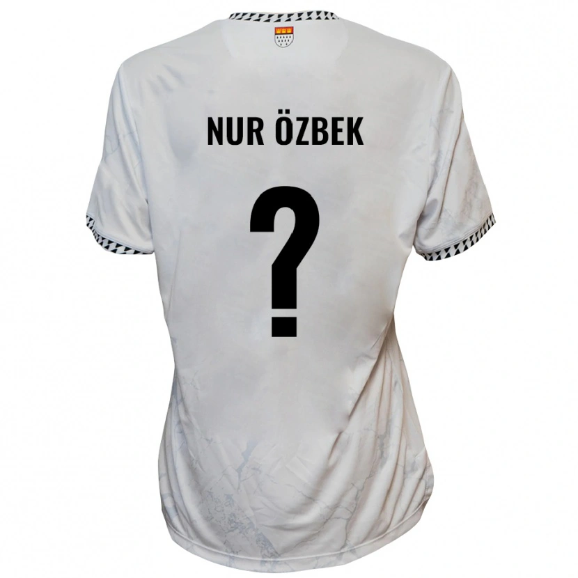 Danxen Kinderen Irem Nur Özbek #0 Wit Zwart Uitshirt Uittenue 2025/26 T-Shirt
