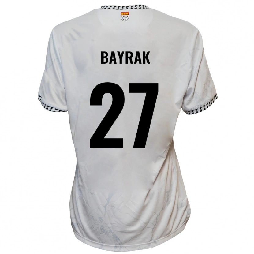 Danxen Kinderen Boran Bayrak #27 Wit Zwart Uitshirt Uittenue 2025/26 T-Shirt