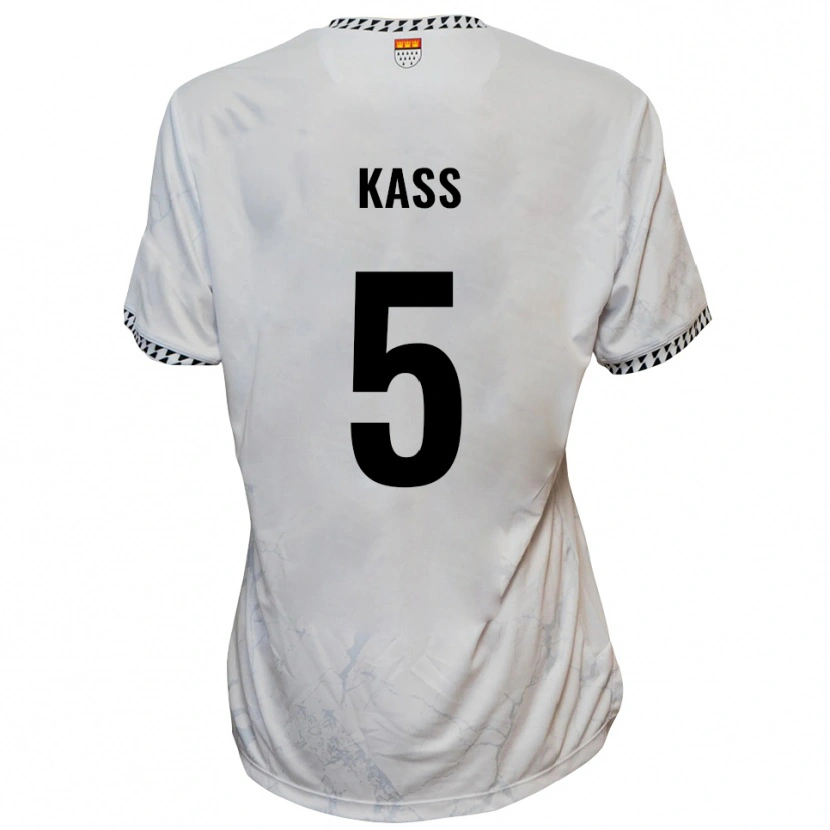 Danxen Kinderen Martin Kass #5 Wit Zwart Uitshirt Uittenue 2025/26 T-Shirt
